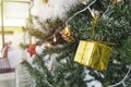 Yellow gift box onÃ¢â¬â¹ pine tree.Merry christmasÃ¢â¬â¹ andÃ¢â¬â¹ happyÃ¢â¬â¹ newÃ¢â¬â¹ yearÃ¢â¬â¹ festivalÃ¢â¬â¹ concept.2023 happyÃ¢â¬â¹ dayÃ¢â¬â¹
